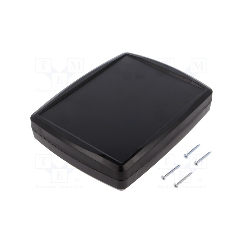1 pcs x KRADEX - Z124 - Enclosure: multipurpose, X: 144mm, Y: 184mm, Z: 38mm, ABS, black, IK09