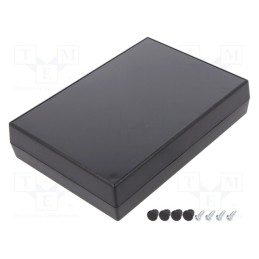 1 pcs x GAINTA - G1208B - Enclosure: multipurpose, X: 123mm, Y: 174mm, Z: 38mm, ABS, black