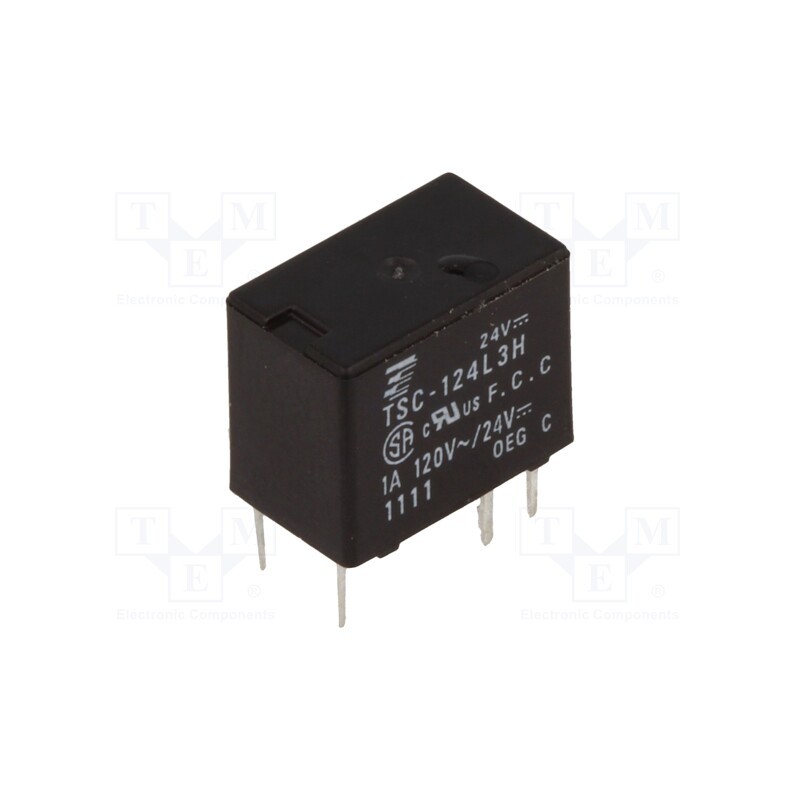 1 pcs x TE Connectivity - 2-1419130-8 - Relay: electromagnetic, SPDT, Ucoil: 24VDC, Icontacts max: 1A, PCB