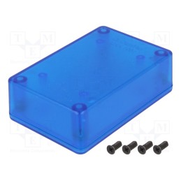 1 pcs x HAMMOND - 1591XXMTBU - Enclosure: multipurpose, X: 56mm, Y: 85mm, Z: 27mm, 1591, ABS, blue