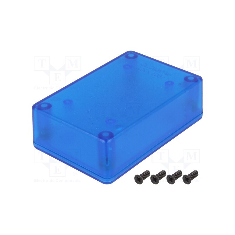 1 pcs x HAMMOND - 1591XXMTBU - Enclosure: multipurpose, X: 56mm, Y: 85mm, Z: 27mm, 1591, ABS, blue