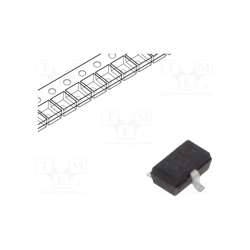 20 pcs x NEXPERIA - BC807-25W,115 - Transistor: PNP, bipolar, 45V, 0.5A, 250mW, SC70,SOT323