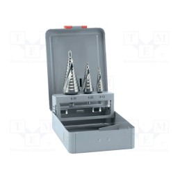1 set x ALPEN-MAYKESTAG - 72600003100 - Drill set, for metal, high speed steel cobalt HSS-E, 3pcs.