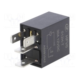 1 pcs x HONGFA RELAY - HFV6/012H-T - Relay: electromagnetic, SPST-NO, Ucoil: 12VDC, 30A, automotive