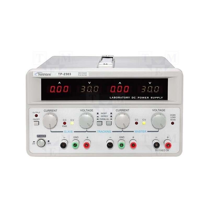 1 pcs x TWINTEX - TP-2305 - Power supply: laboratory, linear,multi-channel, 0÷30VDC, 0÷5A