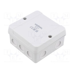 1 pcs x HENSEL - 62000266 - Enclosure: junction box, X: 88mm, Y: 88mm, Z: 50mm, IP55, grey