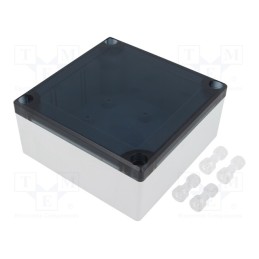 1 pcs x MASZCZYK - KM-500AGTRS - Enclosure: multipurpose, X: 104mm, Y: 113mm, Z: 53mm, ABS, grey, IP55