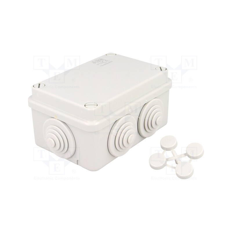 1 pcs x ABB - 1SL0820A00 - Enclosure: junction box, X: 79mm, Y: 114mm, Z: 57mm, wall mount, IP55