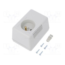 1 pcs x MASZCZYK - KM-49CZU/GY - Enclosure: for power supplies, with earthing, X: 65mm, Y: 90mm