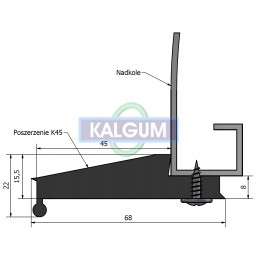 Quad set of fender flares, wheel arches, 4-5 cm