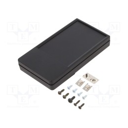1 pcs x SUPERTRONIC - PP086AN-S - Enclosure: multipurpose, X: 58mm, Y: 105mm, Z: 19mm, ABS, black