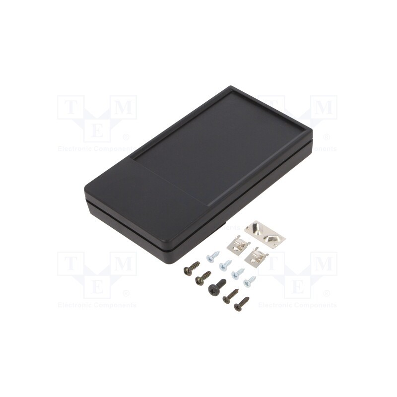 1 pcs x SUPERTRONIC - PP086AN-S - Enclosure: multipurpose, X: 58mm, Y: 105mm, Z: 19mm, ABS, black
