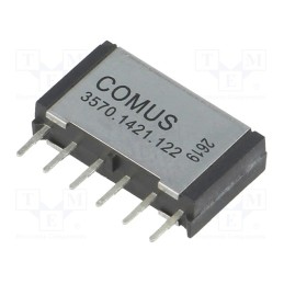 1 pcs x COMUS - 3570.1421.122 - Relay: reed switch, DPST-NO, Ucoil: 12VDC, 500mA, max.200VDC, 10W