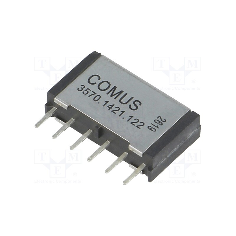 1 pcs x COMUS - 3570.1421.122 - Relay: reed switch, DPST-NO, Ucoil: 12VDC, 500mA, max.200VDC, 10W