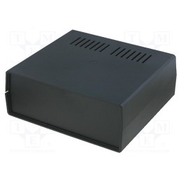 1 pcs x KRADEX - Z17W - Enclosure: with panel, vented, X: 218mm, Y: 237mm, Z: 92mm, black