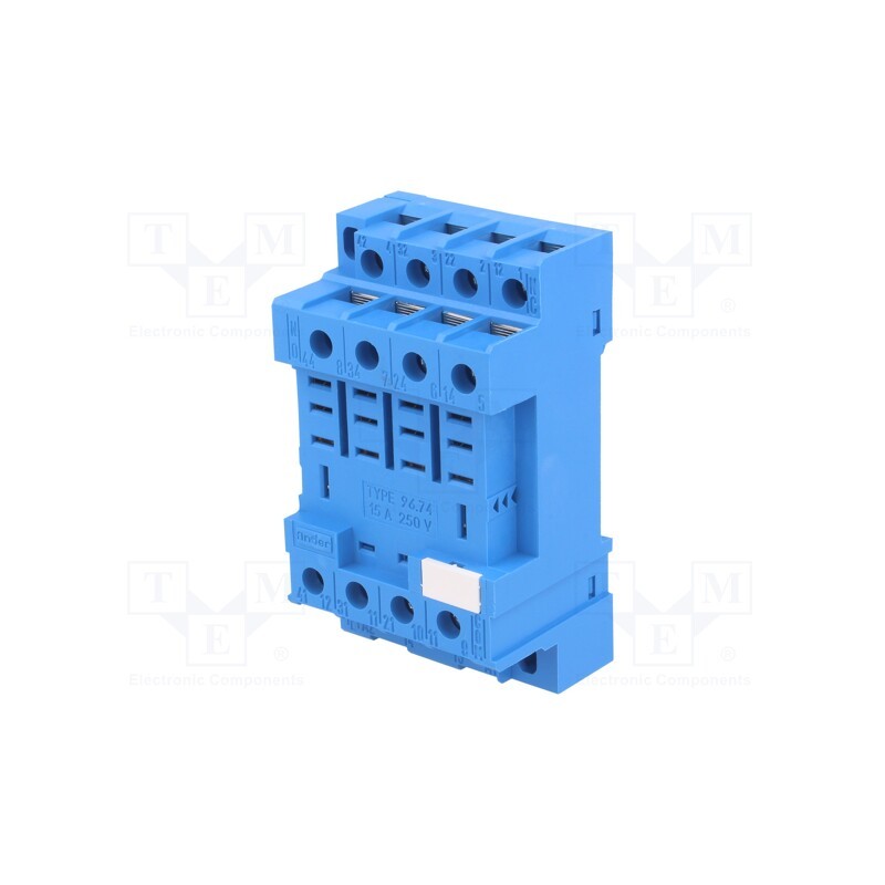 1 pcs x FINDER - 96.74SMA - Socket, PIN: 14, for DIN rail mounting, Series: 56.34,99.01