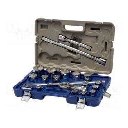 1 set x IRIMO - 139-21B-4 - Wrenches set, 6-angles,socket spanner, Mounting: 3/4', 21pcs.
