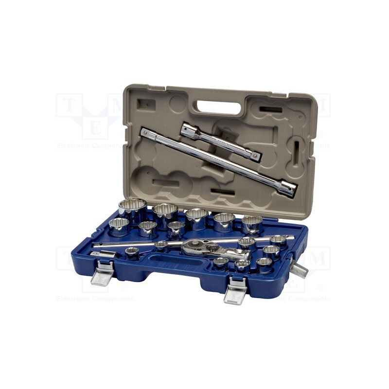 1 set x IRIMO - 139-21B-4 - Wrenches set, 6-angles,socket spanner, Mounting: 3/4', 21pcs.