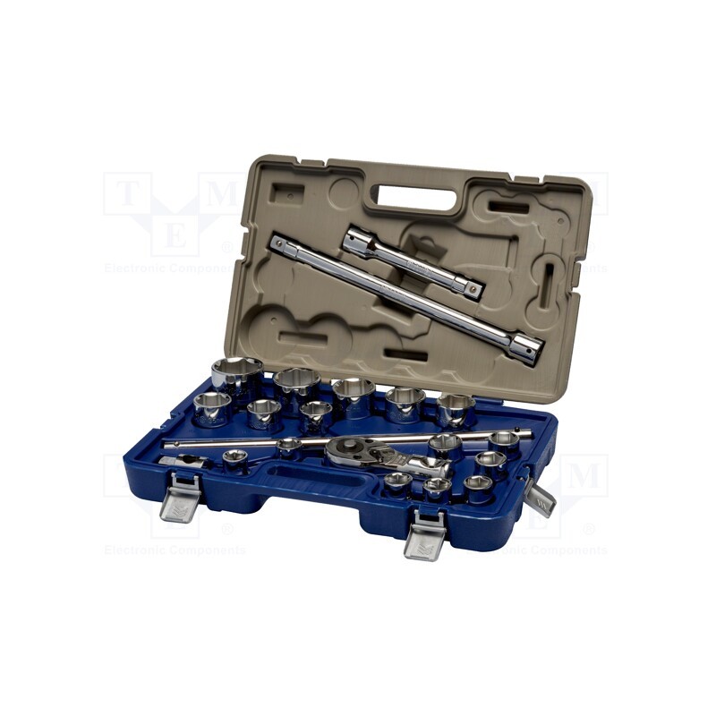 1 set x IRIMO - 139-21-4 - Wrenches set, 6-angles,socket spanner, Mounting: 3/4', 21pcs.
