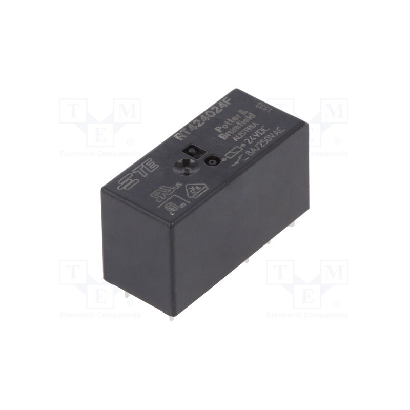 1 pcs x TE Connectivity - 1-1419108-7 - Relay: electromagnetic, DPDT, Ucoil: 24VDC, 8A, 8A/250VAC, 8A/30VDC