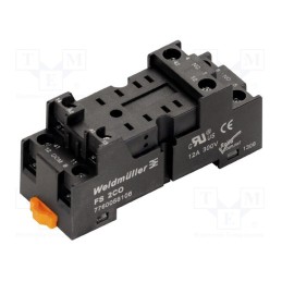 1 pcs x WEIDMu00dcLLER - 7760056106 - Socket, PIN: 8, 12A, 300VAC, H: 30mm, W: 25mm, for DIN rail mounting