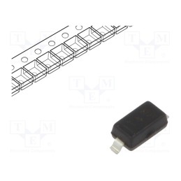 25 pcs x DIODES INCORPORATED - 1N4148WQ-7-F - Diode: switching, SMD, 100V, 300mA, 4ns, SOD123, Ufmax: 1.25V