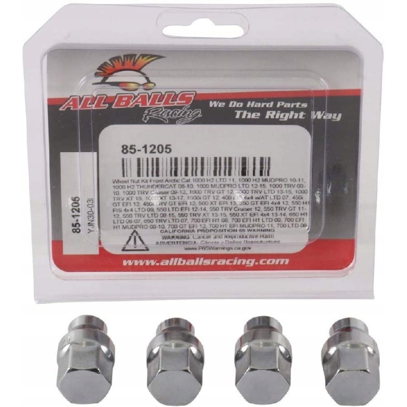 Front rear wheel nuts All Balls 85 1205