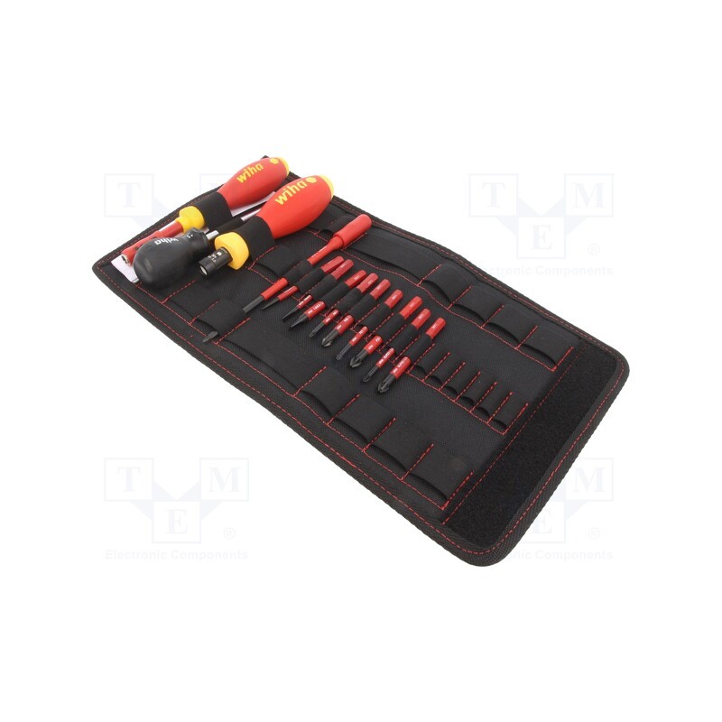 1 set x WIHA - 40674 - Kit: screwdrivers, torque,insulated, 1kVAC, case, 13pcs.