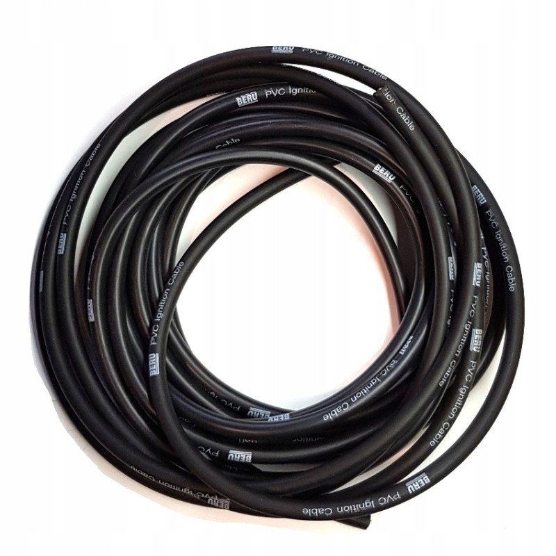 High voltage cable 7 mm black