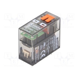 1 pcs x LOVATO ELECTRIC - HR502CA110 - Relay: electromagnetic, DPDT, Ucoil: 110VAC, 8A, 8A/250VAC, socket
