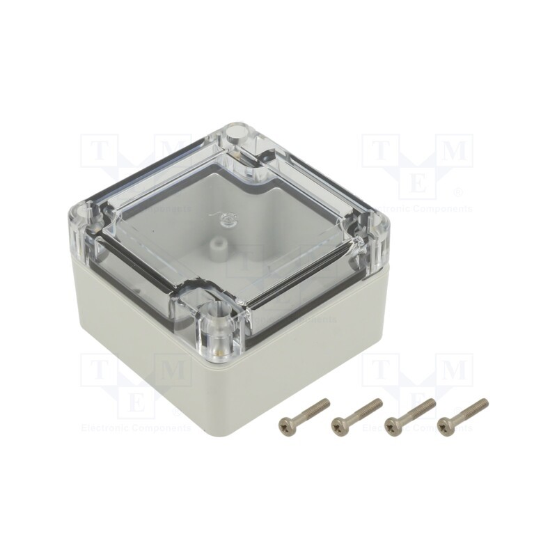1 pcs x KRADEX - ZP75.75.45SJP TM ABS-PC - Enclosure: multipurpose, X: 75mm, Y: 75mm, Z: 45mm, ZP, ABS, IP67