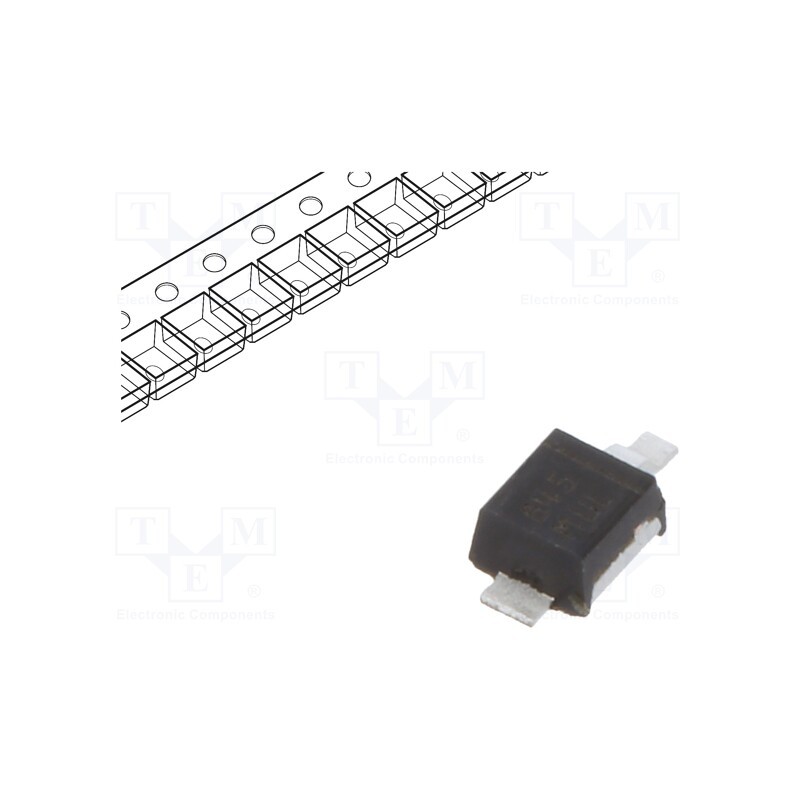 1 pcs x STMicroelectronics - SM2T3V3A - Diode: TVS, 200W, 3.6V, 25A, unidirectional, DO216AA,