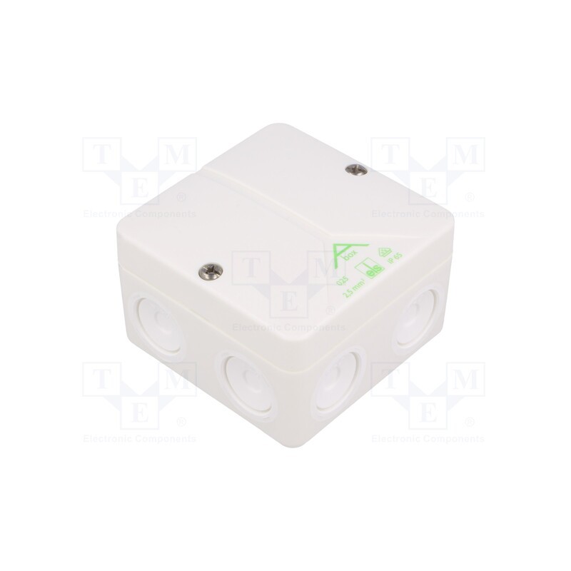 1 pcs x SPELSBERG - 80260701 - Enclosure: junction box, X: 80mm, Y: 80mm, Z: 52mm, polystyrene, IP65