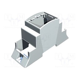 1 pcs x ITALTRONIC - 15.0201000.BL - Enclosure: for DIN rail mounting, Y: 110mm, X: 36.3mm, Z: 62mm, grey