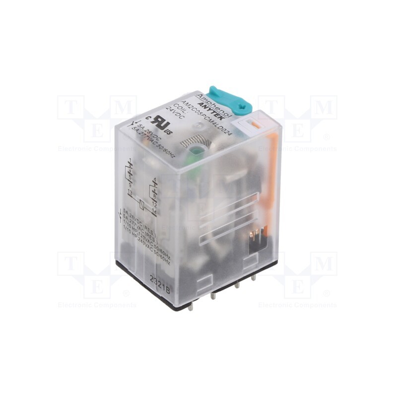 1 pcs x AMPHENOL ANYTEK - AM2C05PCM4LD02400G - Relay: electromagnetic industrial, DPDT, 24VDC, Icontacts max: 5A