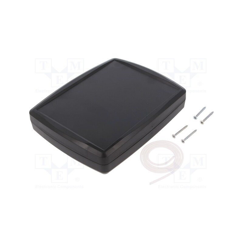 1 pcs x KRADEX - Z124H - Enclosure: multipurpose, X: 144mm, Y: 184mm, Z: 38mm, ABS, black, IP65
