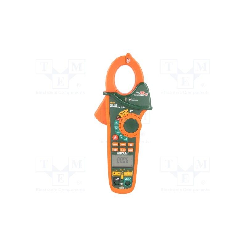 1 pcs x EXTECH - EX623 - Meter: multifunction, digital,pincers type, Øcable: 32mm, LCD
