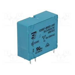 1 pcs x TE Connectivity - 6-1393215-7 - Relay: electromagnetic, SPDT, Ucoil: 12VDC, 5A, 5A/250VAC, 5A/24VDC