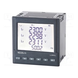 1 pcs x LUMEL - ND20LITE22100M1 - Meter: network parameters, digital,mounting, LCD 3,5', ND20LITE