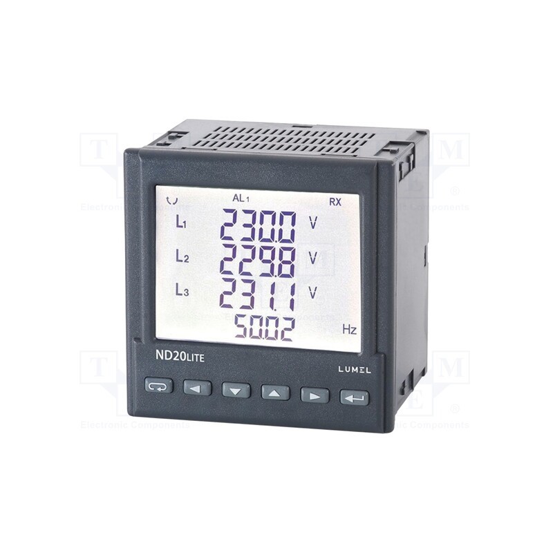 1 pcs x LUMEL - ND20LITE22100M1 - Meter: network parameters, digital,mounting, LCD 3,5', ND20LITE