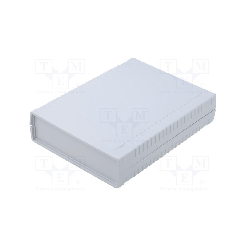 1 pcs x KRADEX - Z112AJ - Enclosure: with panel, X: 136mm, Y: 185mm, Z: 40mm, ABS, grey, IP54