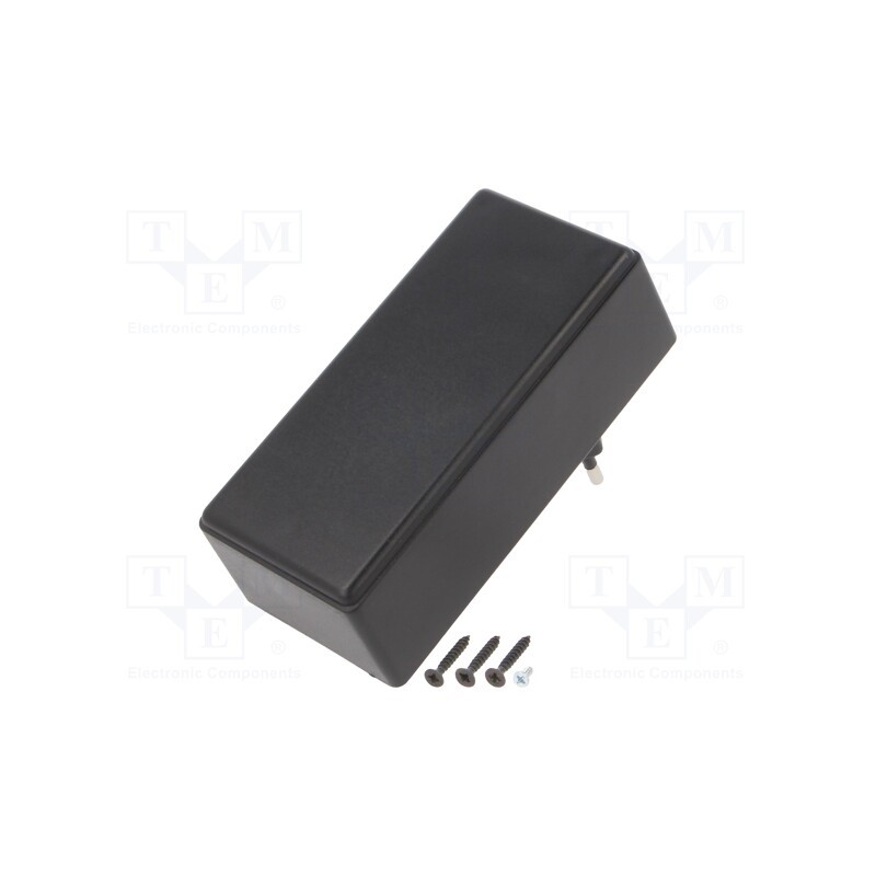 1 pcs x SUPERTRONIC - PP055N-S - Enclosure: for power supplies, X: 120mm, Y: 56mm, Z: 42mm, ABS, black