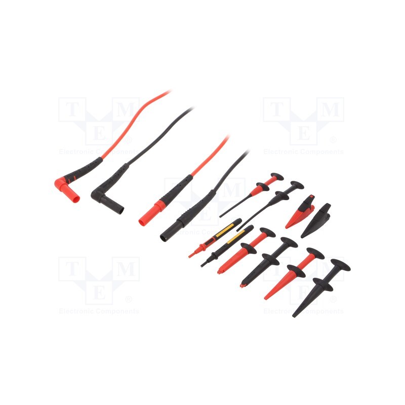 1 set x FLUKE - FLUKE TLK225 - Test leads, red and black