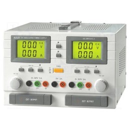 1 pcs x AXIOMET - AX-3005DBL-3 - Power supply: laboratory, linear,multi-channel, 0÷30VDC, 0÷5A