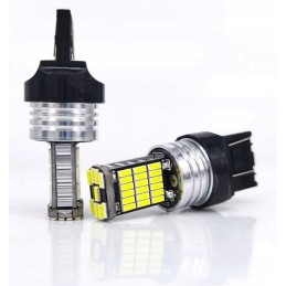 45 LED SMD P27 7W T25 bulb, white