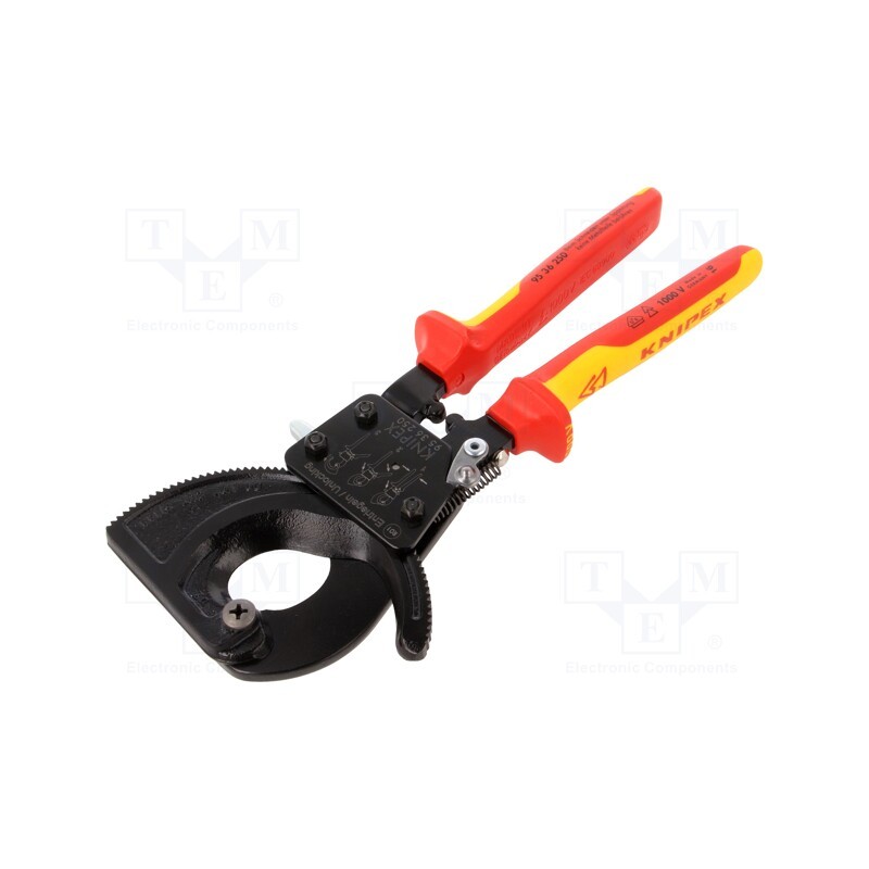1 pcs x KNIPEX - 95 36 250 - Cutters, L: 250mm, Tool material: steel, Øcable: 32mm, 240mm2, 1kVAC