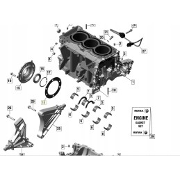 Gasket brp can am maverick x3 sea doo 420450080