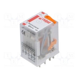 1 pcs x RELPOL - R4N-2014-23-5042-WT - Relay: electromagnetic, 4PDT, Ucoil: 42VAC, Icontacts max: 6A, IP40