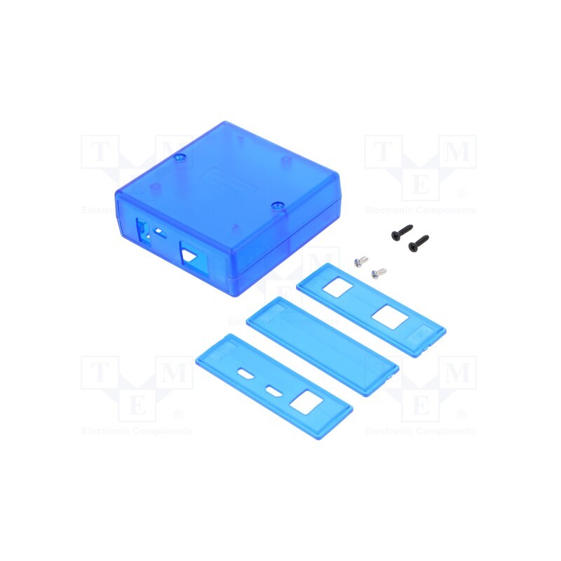 1 pcs x HAMMOND - 1593HAMARTBU - Enclosure: for computer, ABS, semi-transparent blue, X: 71mm