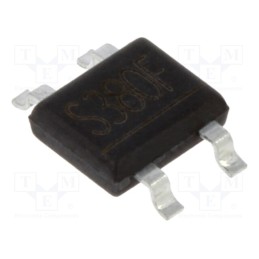 5 pcs x DIOTEC SEMICONDUCTOR - S380F - Bridge rectifier: single-phase, Urmax: 800V, If: 0.8A, Ifsm: 40A